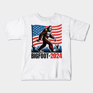 Bigfoot for President 2024 Kids T-Shirt